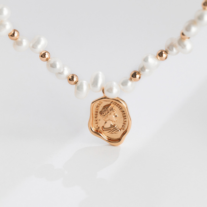 Queen Coin Pendant Necklace