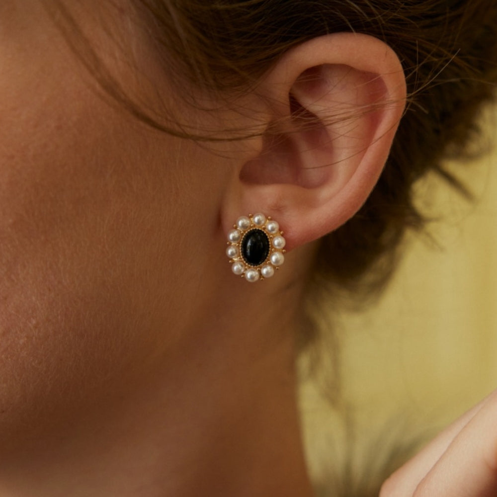 Noir Emblem Earrings