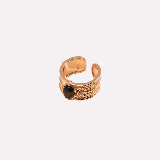 Vintage Gold Tiger Eye Ring