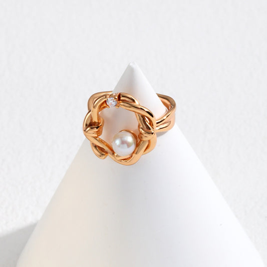 Vintage Gold Twisted Willow Ring
