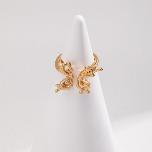 Vintage Gold Butterfly Ring