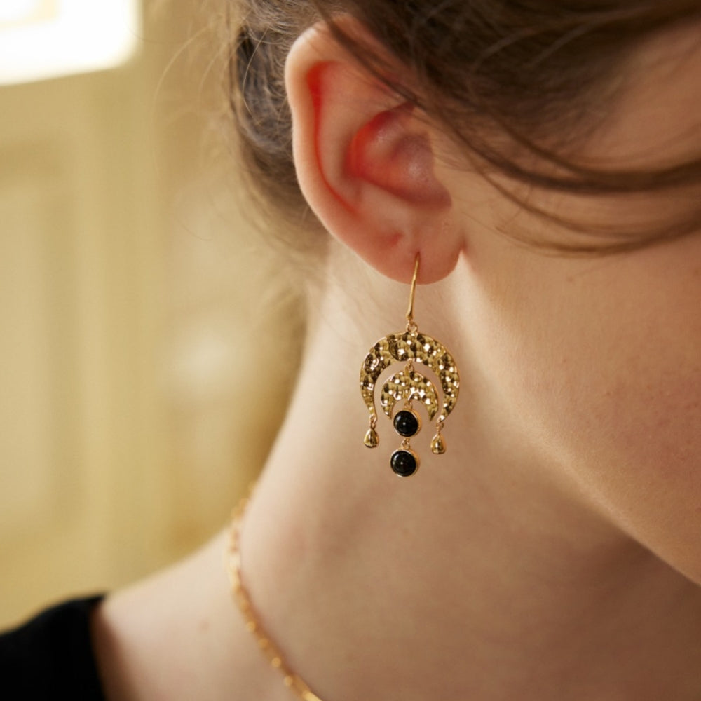 Noir Emblem Earrings