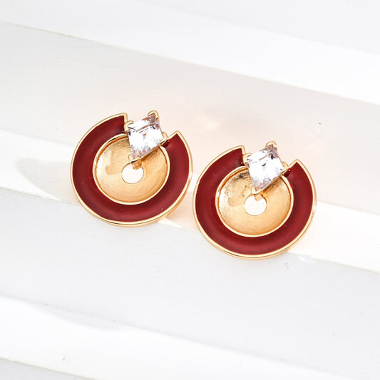 Vintage Gold Teardrop Pearl Earrings
