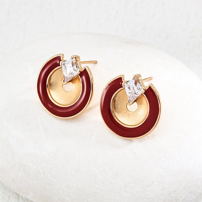 Vintage Gold Teardrop Pearl Earrings
