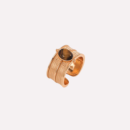 Vintage Gold Tiger Eye Ring