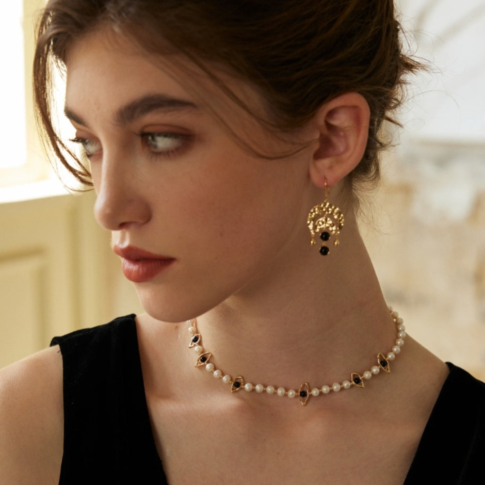 Noir Emblem Earrings