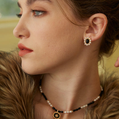 Noir Emblem Earrings