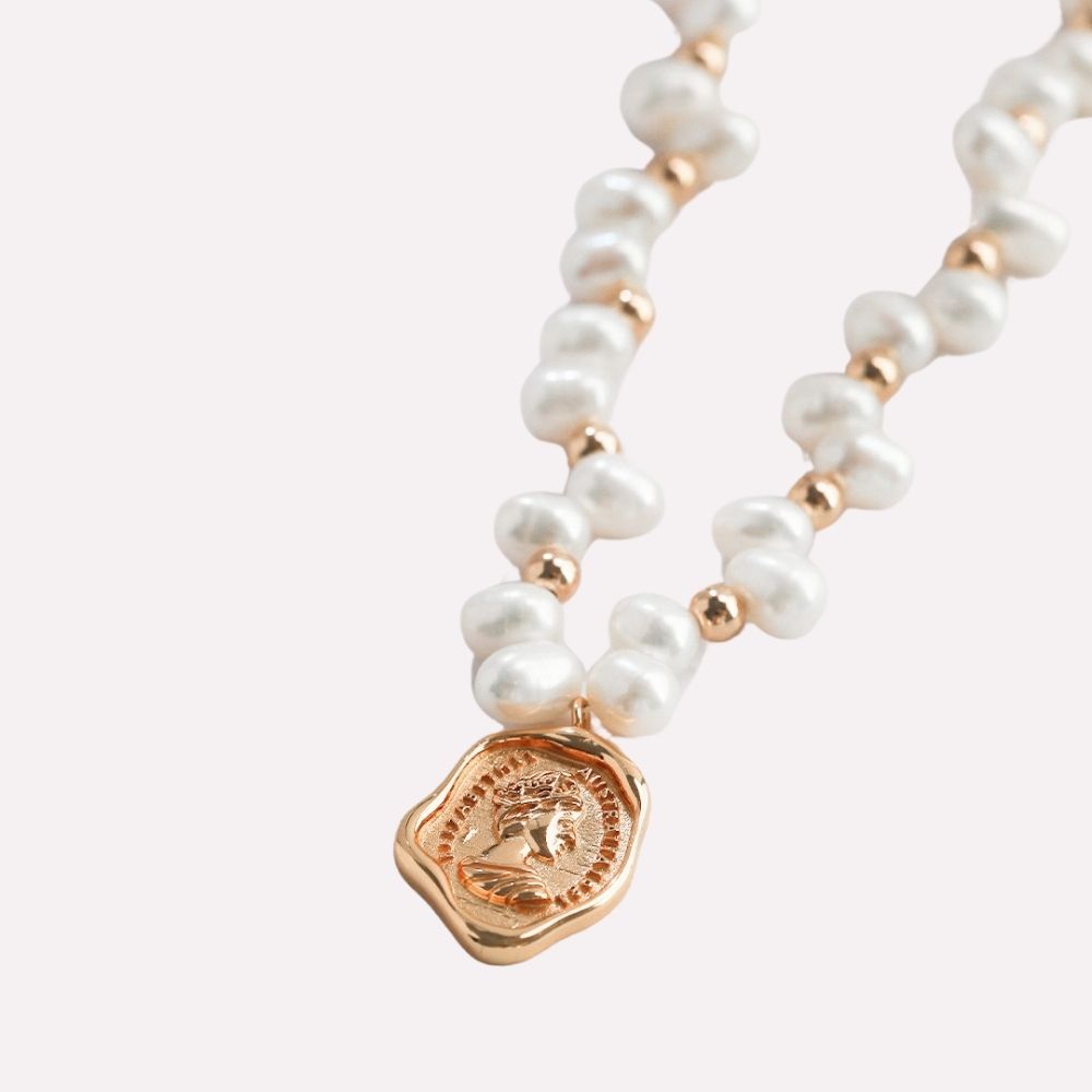 Queen Coin Pendant Necklace