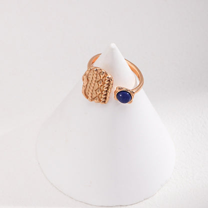 Vintage Gold Lapis Lazuli Cocktail Ring