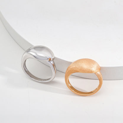Vintage Platinum-Finish Dome Ring