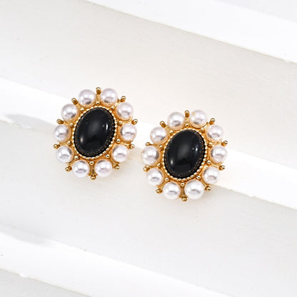 Noir Emblem Earrings