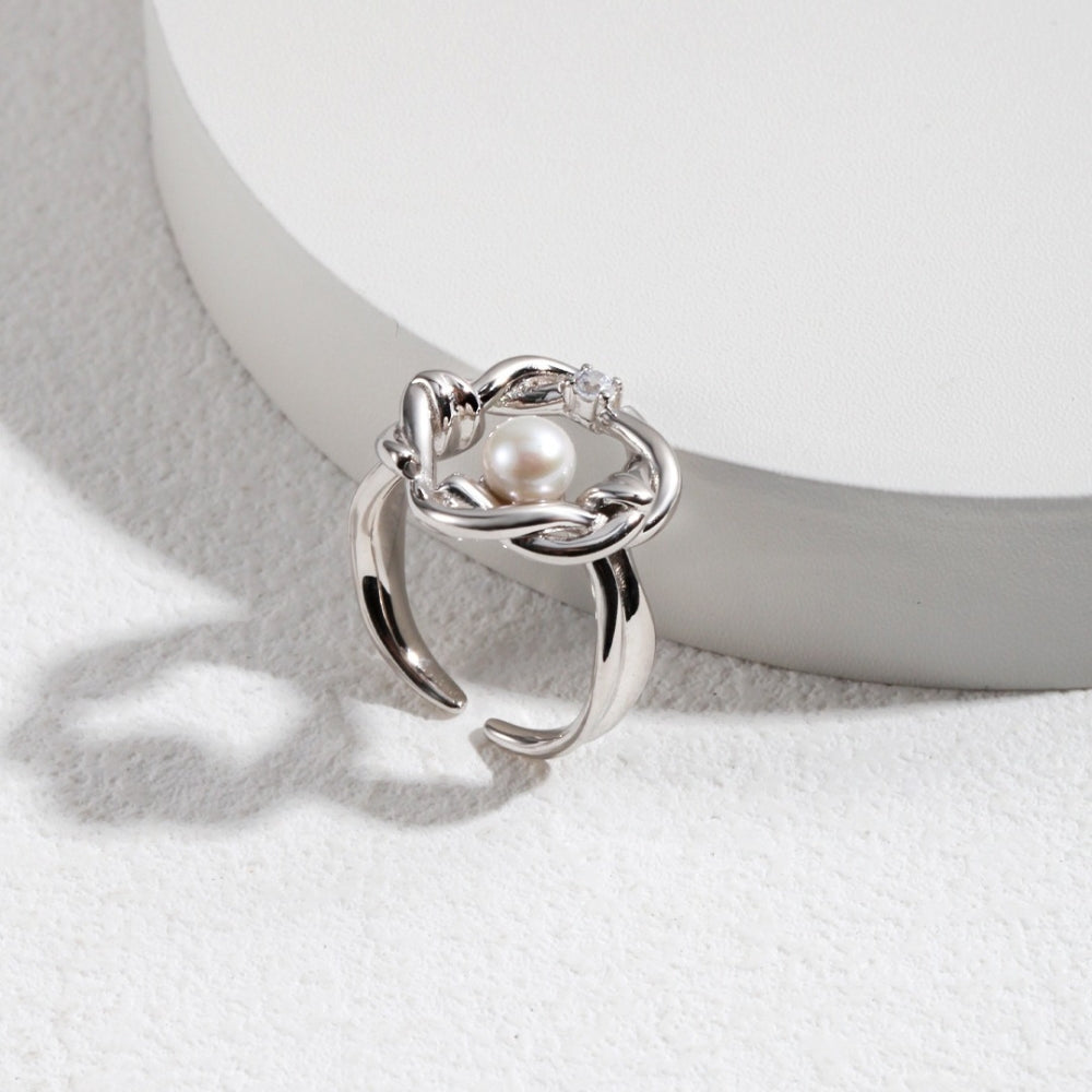 Vintage Sliver Twisted Willow Ring