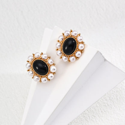 Noir Emblem Earrings