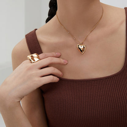 Gold cube ring
